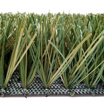 China PE Ty Diamond Shape Fiber Bicolor Football Pitch Indoor Outdoor Soccer Artificial Turf Grass for sale