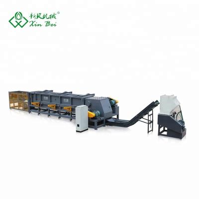 China Horizontal Poly PVC Foam Plant Automatic Panel Shredder Sponge Crushing Cutter Foam Shredder Machine for sale