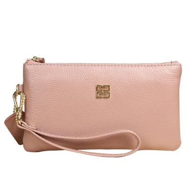 China Fashion Large Capacity Portable Wholesale Women's Phone Genuine Leather Coin Purse for sale