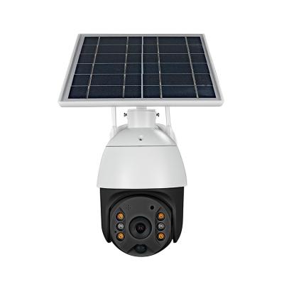 China Human Motion Tracking Outdoor Security Camera Wireless Outdoor Wireless Low Power Solar Powered Security Camera 4G Smart Camera Phone Detection 4G Solar Powered PTZ Camera for sale