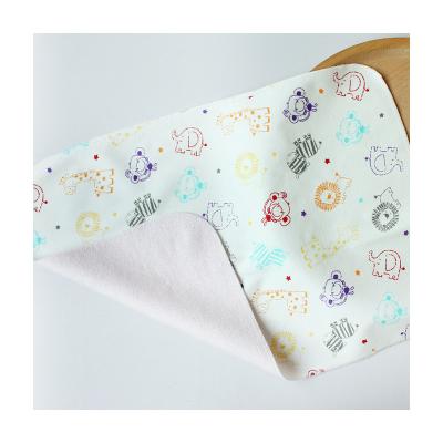 China Bilateral Bamboo Knitted Changing Pad Cotton Baby Diaper Soft Breathable Baby Changing Pad Raincoat Raincoat for sale