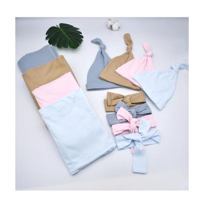 China 2022 New Arrival Baby Blanket Anti-Pull Set 100% Cotton Soft Breathable Baby Wrap Newborn Baby Blanket for sale