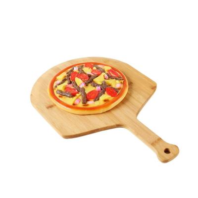 China Sustainable Wooden Pizza Paddle Oven Cutting Board Tray Kitchen Spatula Style With Handle Cooking Shovel Peel Accessories Hanging for sale