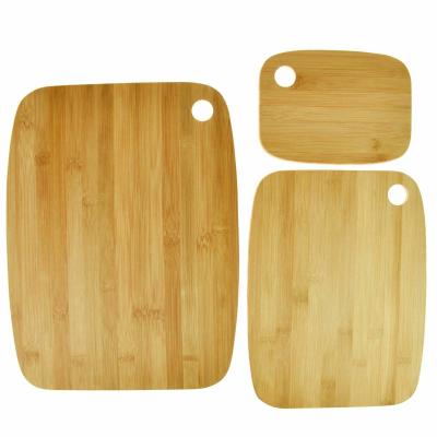 China Viable Wholesale Kitchen Accessories Folding Cutting Board Bamboo Wood With Big Handle Chopping Board Set for sale