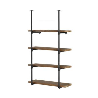 China Modern Minimalist Metal Wall Shelf Wall Shelf Floating Wooden Wall Shelf for sale