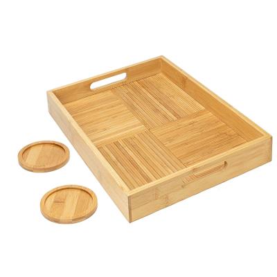 China Wholesale Custom Rustic Paulownia Home Hotel Wedding Restaurant The Wooden Log Tray Dried Fruit Snacks Kitchen Tray Set for sale