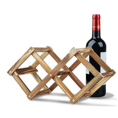 China Sustainable Luxury Custom Bar Home Floor To Ceiling Creative Wood Wine Racks for sale