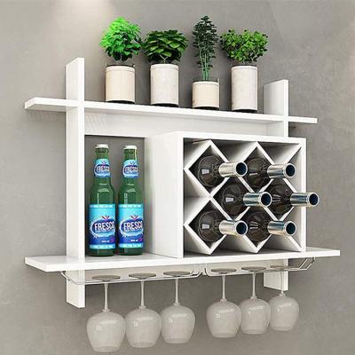 China Whosale Contemporary Custom Modern Mount Shelf Floating Wall Shelves Hanging Wine Glass Storage Racks Peg Rack for sale