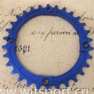 China 7075 AL Aluminum alloy 30T 32T 34T 36T 38T custom CNC machine OEM chainring for 11 speed mountain bike for sale