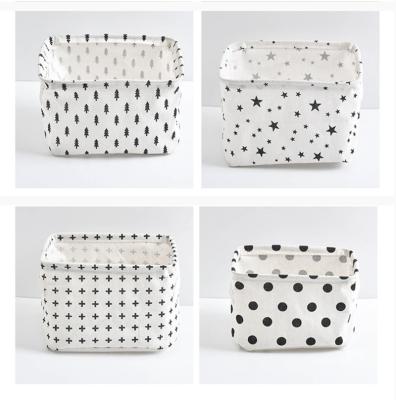 China Cotton Dot Sustainable Money Receives Tissue Cosmetic Art Basket Receives Box New Style Creativity To Arrange Waterproof Miscellaneous Basket for sale