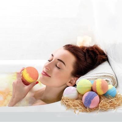 China Body Foot Bubble Bath Balls Bubble Blast Foot Balls Essential Oil Balls Kids Rainbow Bath Explosive Salt for sale