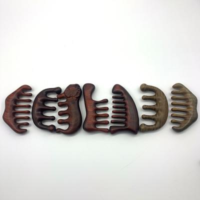 China All Occasions Sandalwood Head Sandalwood Meridian Comb Red Sandalwood Massage High Density Green Meridian Comb Green Meridian Wood Comb for sale