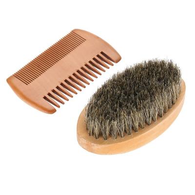 China Beard Comb Tool DEEP CLEANING Cleansing Aids Softening and Conditioning Kit Beard Grooming Kit Oval Brush Mustaches Men Beard Care for sale