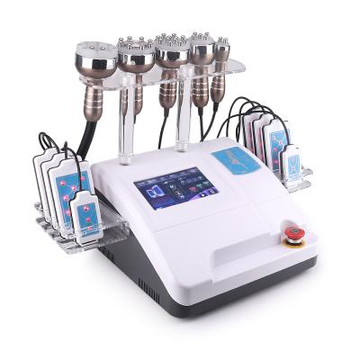 China Weight Loss 6 in 1 Spa Beauty Equipment Ultrasound Cavitation Laser Fast Slim Machine for sale