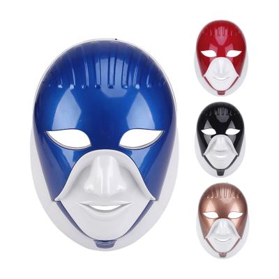 China Acne Treatment 7 Color Led Light Therapy Red Light Therapy Anti Aging Pdt Led Facial Mask With Touch Switch for sale