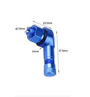 China TV25AL Aluminum Aluminum Metal 8.3mm 90 Degree Angle Car Motorcycle Electric Vehicle Bicycle Tube Color Tire Valve for sale