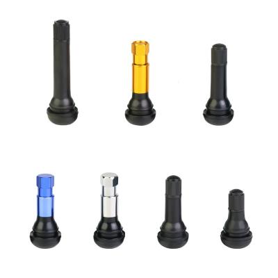 China TR412 TR413 TR414 TR415 TR418 Natural Rubber Foil / Aluminum Brass Snap-in Tubeless Tire Valves for sale