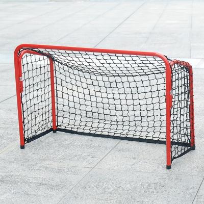 China High Quality Portable Soccer Steel Tube Folding Subsize Ice Hockey Goal for sale