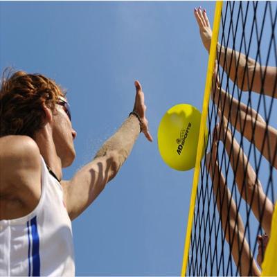 China Steel Frame+PE Knotted Net Outdoor Volleyball Net Beach Volleyball Net for sale