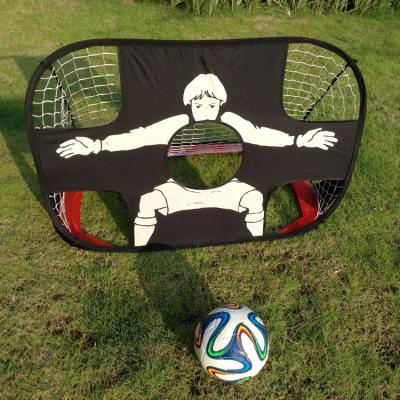 China Soccer Customized Foldable Soccer Football Goal With Shooting Target For Kids for sale