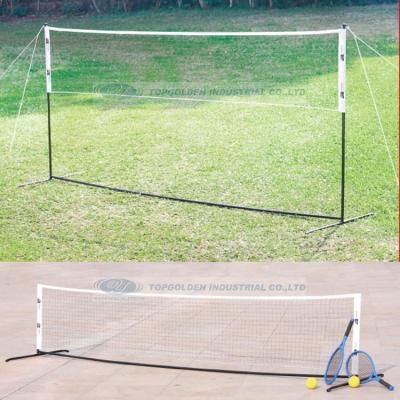 China Badminton/Tennis Frame Badminton Net Net Rack, Portable Badminton Net and Tennis Net Rack with Pole for sale