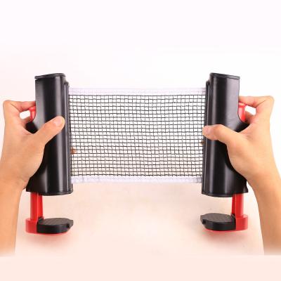 China Clips to any table backboard portable retractable ping pong (5cm thickness) anywhere Ping Pong Post Net Rack For net all Tables for sale