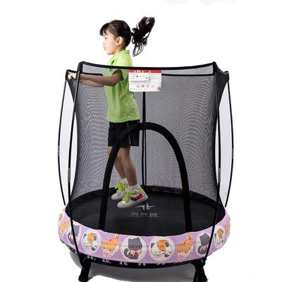 China Without Protective Net Trampoline Children Around Mesh Mute Baby Safety Fitness Park Mobile Children Indoor Playground Trampoline Kids Bed Furniture for sale