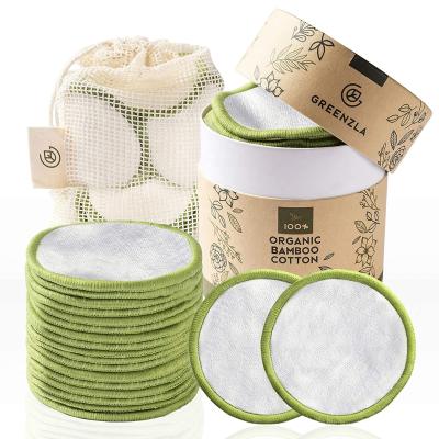 China Reusable Makeup Remover Pads With Washable Laundry Bag And Round Box for Storage cotton makeup remover pads 12 pack Te koop