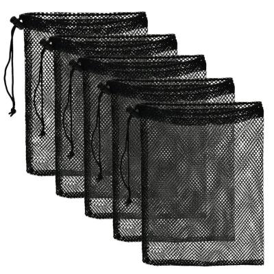 Китай promotional polyester bag for shopping black polyester mesh bag for storage sports продается