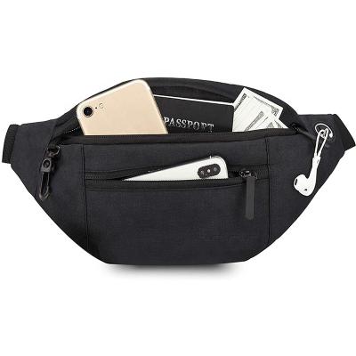 Китай Large Crossbody Fanny Pack with 4-Zipper Pockets Traveling Running Casual Hands-Free Wallets durable sports waist pouch продается