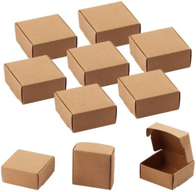 China Small Gift Boxes with customized printing, Brown Kraft Paper Box for gift packaging Te koop