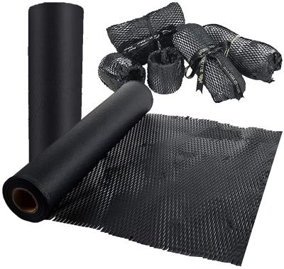 China black Honeycomb Paper Packing Material Wrap roll for shipping Wabenpapier Honeycomb Cushioning Wrap Recyclable Honeycomb wrap Te koop