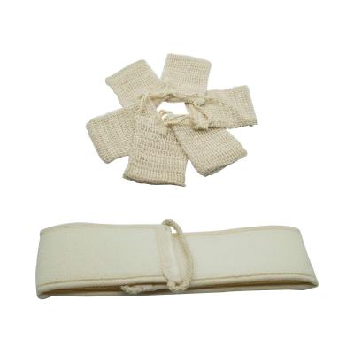 China Exfoliating Eco Sisal Soap Pouch with Bath Scrubber Te koop