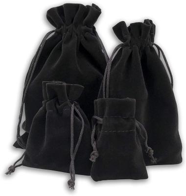 中国 Small Velvet Bags with Cord Drawstring for Rings Jewelry Crystals drawstring Pouches 販売のため