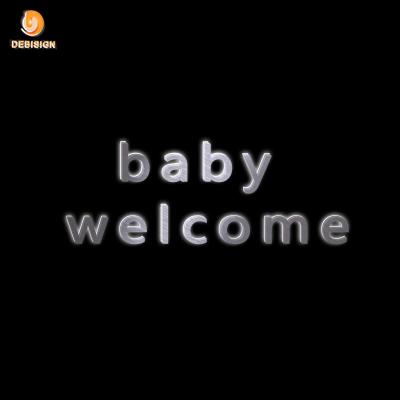 China Eco-friendly Led Letter Sign Vintage Sign Machine Baby Welcome Decor Letter Sign for sale