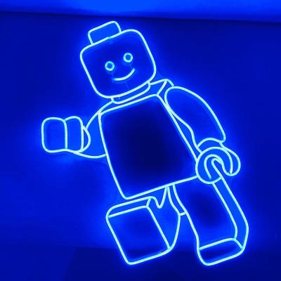 China Shop best price creative style led lego neon sign large wall for electronic12v neon light for sale