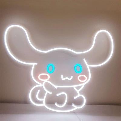 China Desk Led Puppy DIY Lamp Bedroom Room Animal Modeling Creative Cute Led Cute Dress Up Neon Sign for sale