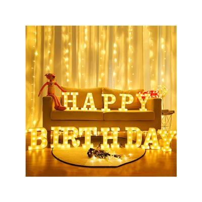 China Long Durable Low Power Easy Installation Customized NO MOQ Marquee Letters Lights 3ft HAPPY BIRTHDAY Number 3ft Marquee Letter For Decoration for sale