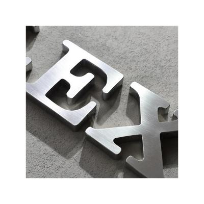 China Custom Buildings Business Metal Door Letters Alphabets 3d Letter Sign Stainless Steel Lowercase Metal Outdoor for sale