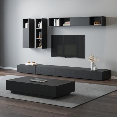 China (Others) Adjustable Modern and Contracted Wooden Retractable TV Cabinet Living Room Furniture TV Stand for sale