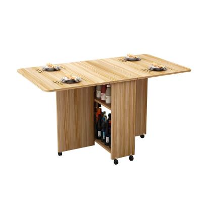 China Folding table A family foldable table for four in an office is a small, simple, space-saving Nordic folding table for sale