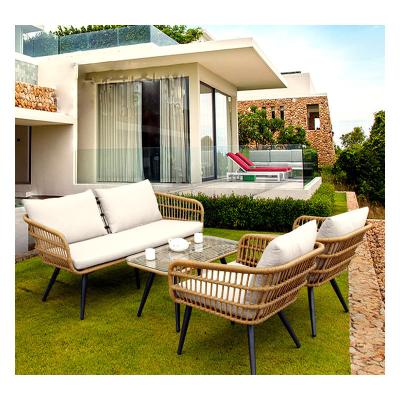 China Hot Sale Modern Design Comfortable Outdoor Furniture Set Garden Sofas Rattan Chair for sale