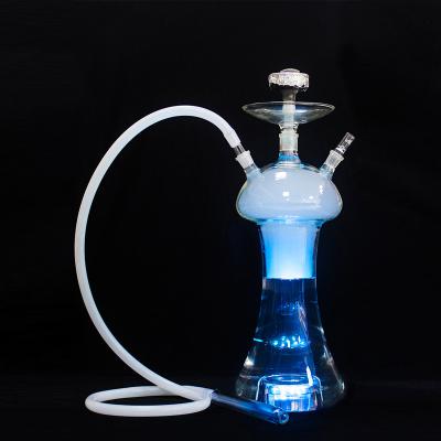 China Germany Popular Design Glass Narguile Big Size Glass Smoke Hooakh Hand Made Shisha With Led for sale