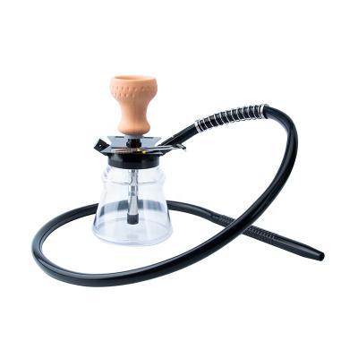 China Shisha Tool Portable Clear Acrylic Single Hose Base Shisha Wookah Smoking Acrylic Hookah for sale