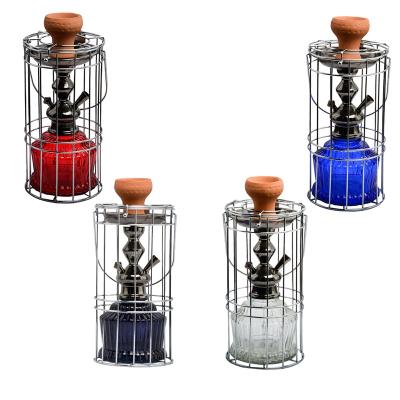 China 2021 wholesale fashionable factory mya hookah india hookha shisha hookah with cage for sale