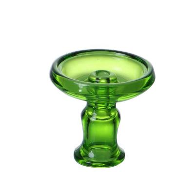 China Eco-friendly Custom Colored Overseas Men Use Colored Hookah Glass Bowl Glass Bowl Head With Shisha Hookah Accessories for sale