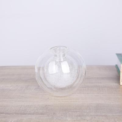 China Modern Double-Layer Clear Crack Fabric Glass Ball Shade for sale