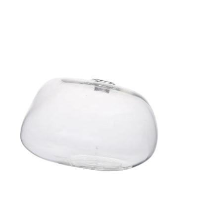 China Custom G9 Interior Lighting Custom G9 Special Shaped Transparent Glass Shade Screw Shape Wholesale Eco-friendly Stone Cover for sale