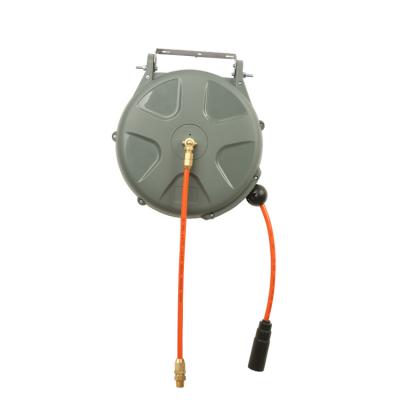 China 15M Adjustable Length 1/4 Inch Auto Rolled Plastic Auto Retractable Air Hose Reel For Auto Repair Factory for sale