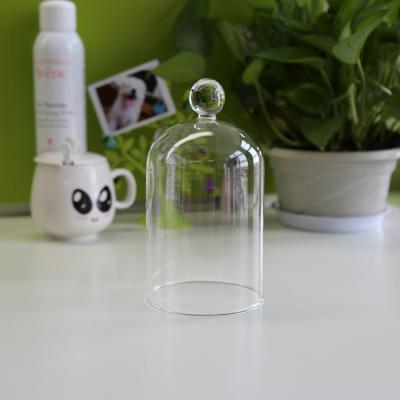 China China Wholesale Clear Glass Bell Glass Dome With Base for sale